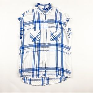 Rails Short Sleeve Plaid Button Down Small
